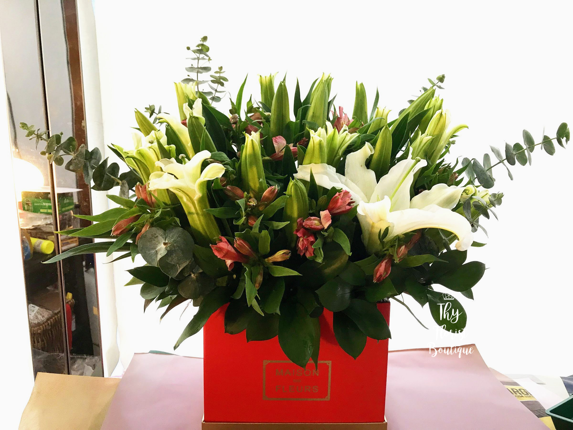 Box Bouquet ‘Sienna’