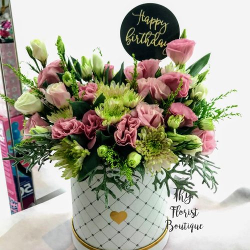 Flowers box Eustoma mix