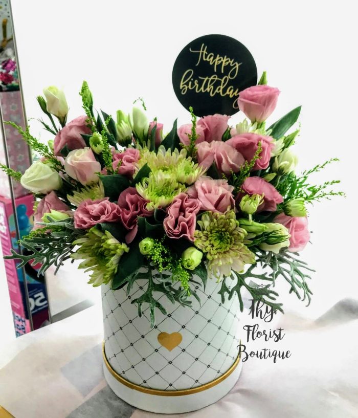 Flowers box Eustoma mix