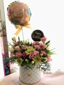Flowers box Eustoma mix