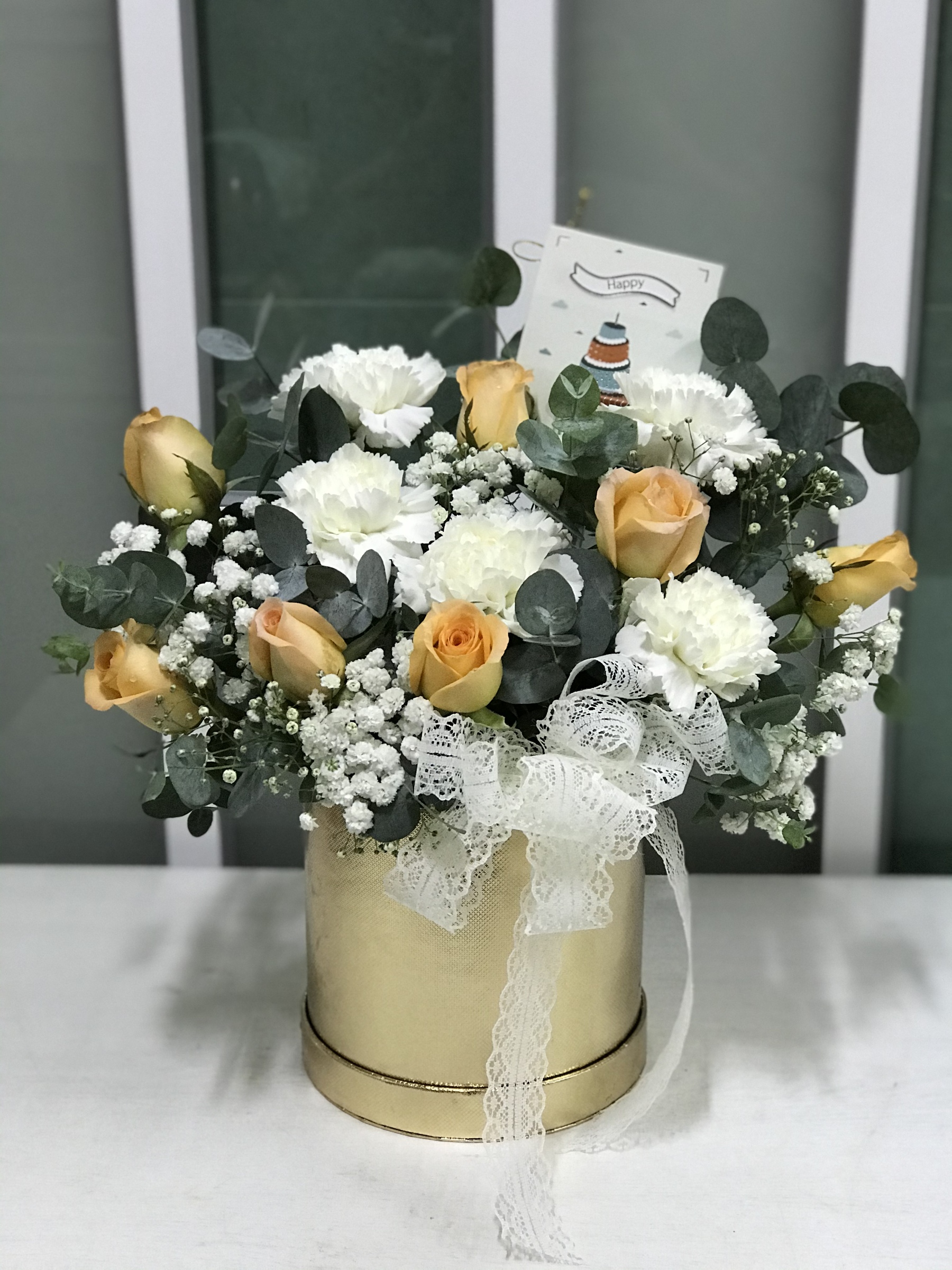 Box bouquet ‘Sandra’