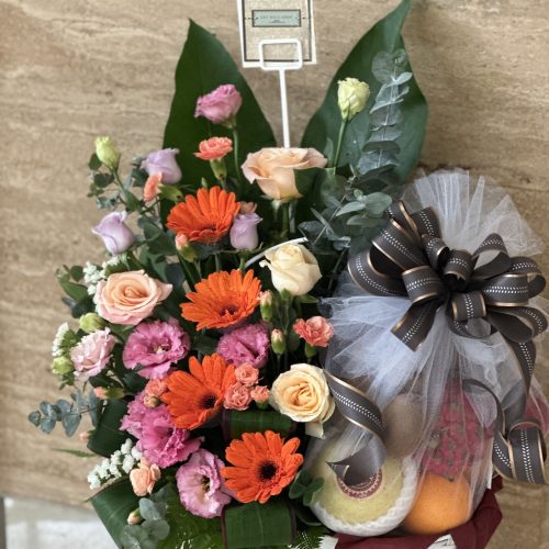 Fruit & flowers basket ‘Ellie’